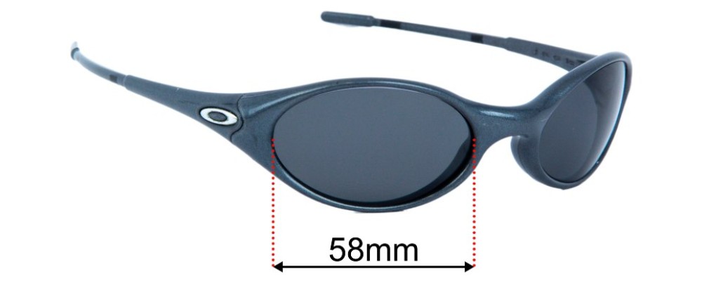 Sunglass Fix Replacement Lenses for Oakley New Eye Jacket 1999 2002 58mm Wide